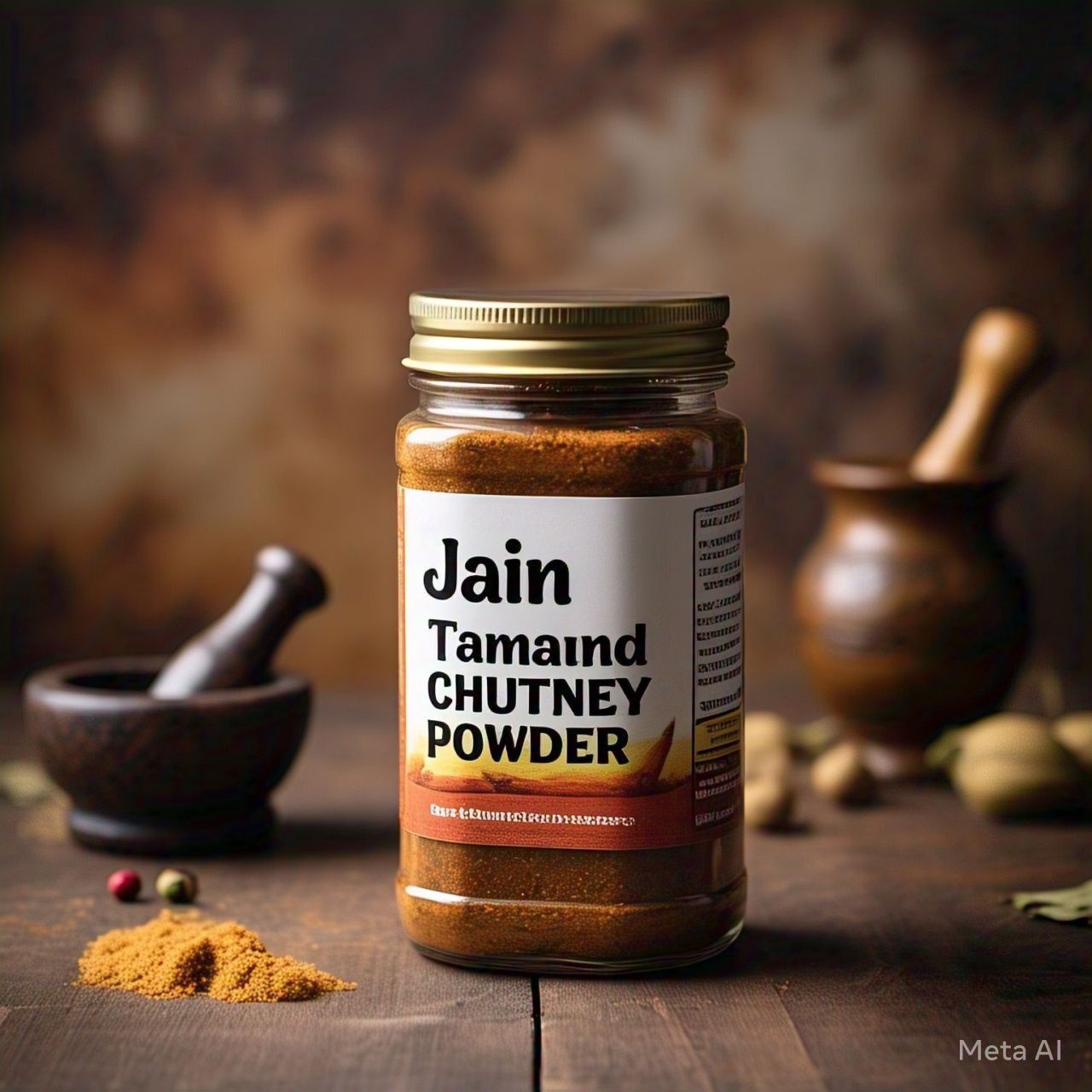 Jain Tamarind Chutney Powder (No Onion No Garlic) – A Tangy Delight for Every Meal