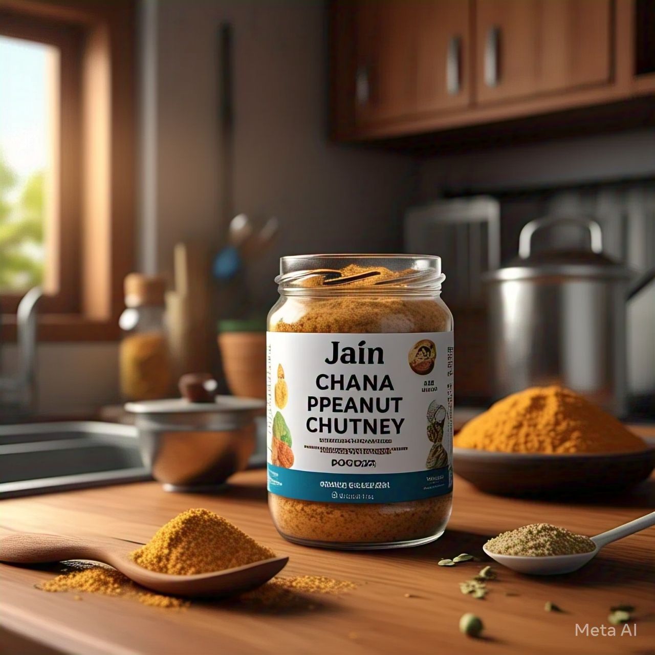 Jain Chana Peanut Chutney Powder (No Onion No Garlic): A Nutty and Flavorful Delight