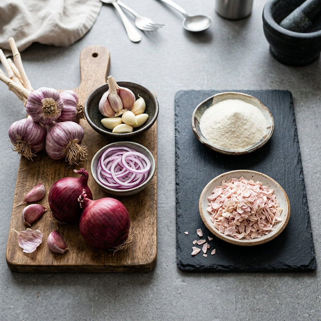 Dehydrated Garlic & Onion vs. Fresh: Commercial Cooking Guide