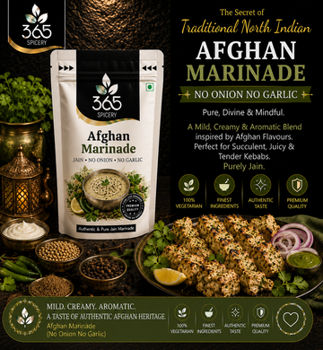 Afghan Marinade | No Onion No Garlic | Jain-Friendly | Mild & Aromatic | No Artificial Flavours | 365 Spicery