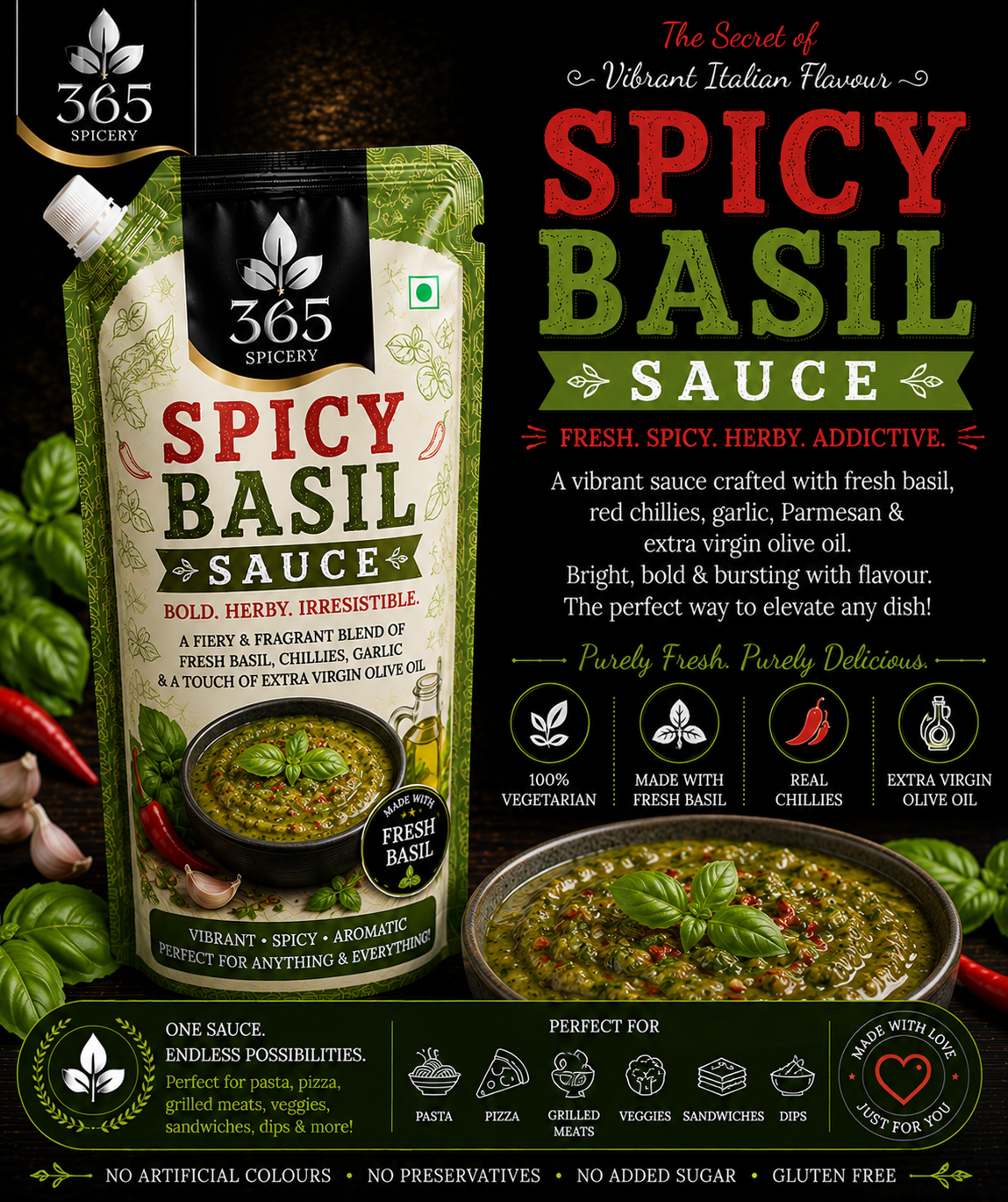 Spicy Basil Sauce