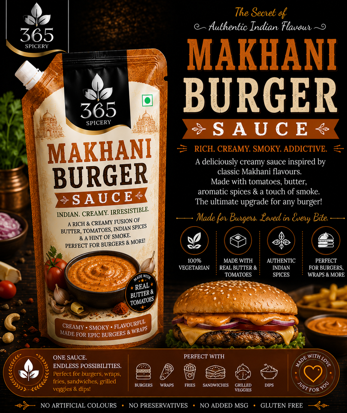 Makhani Burger Sauce