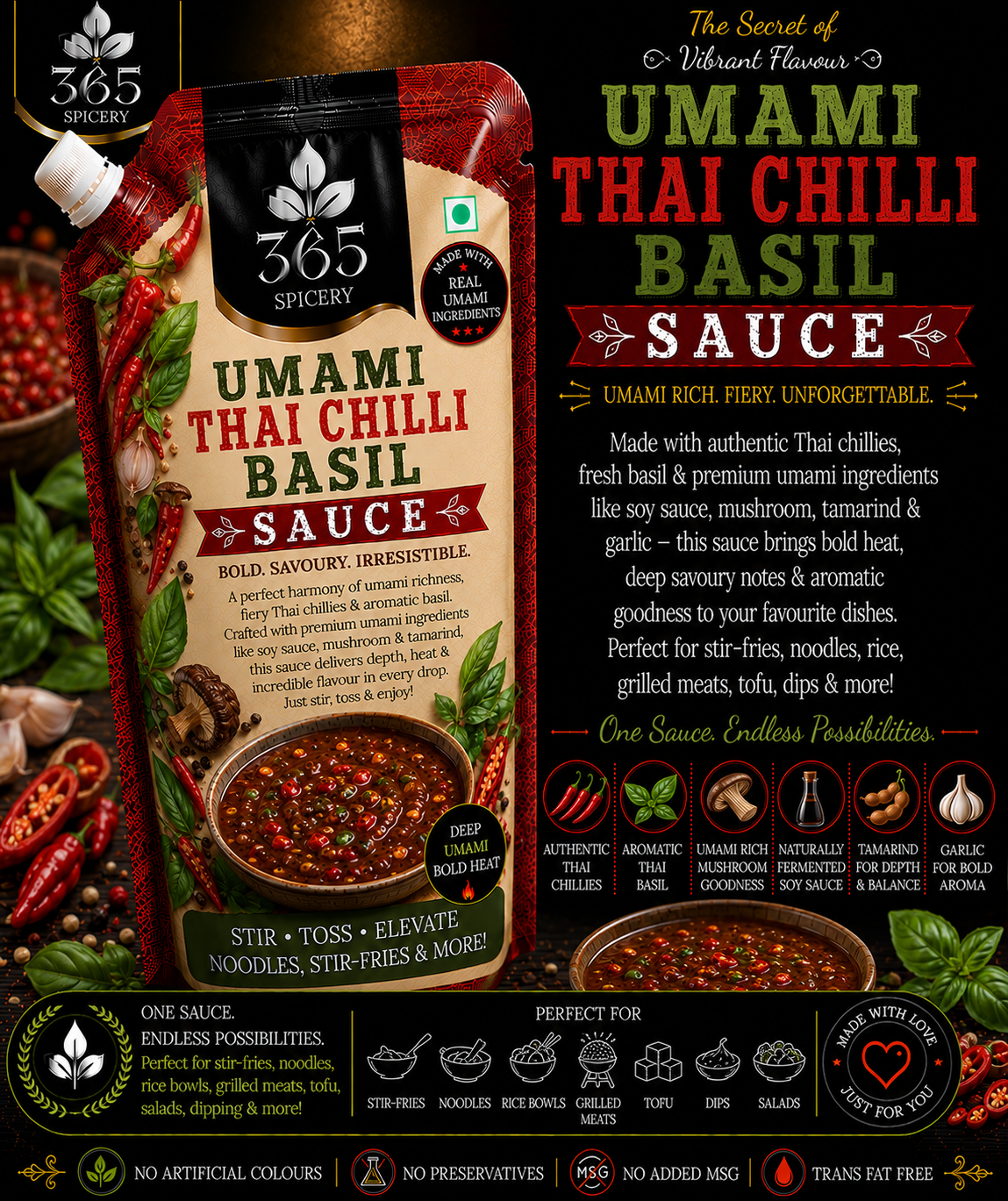 Umami Thai Chilli Basil Sauce