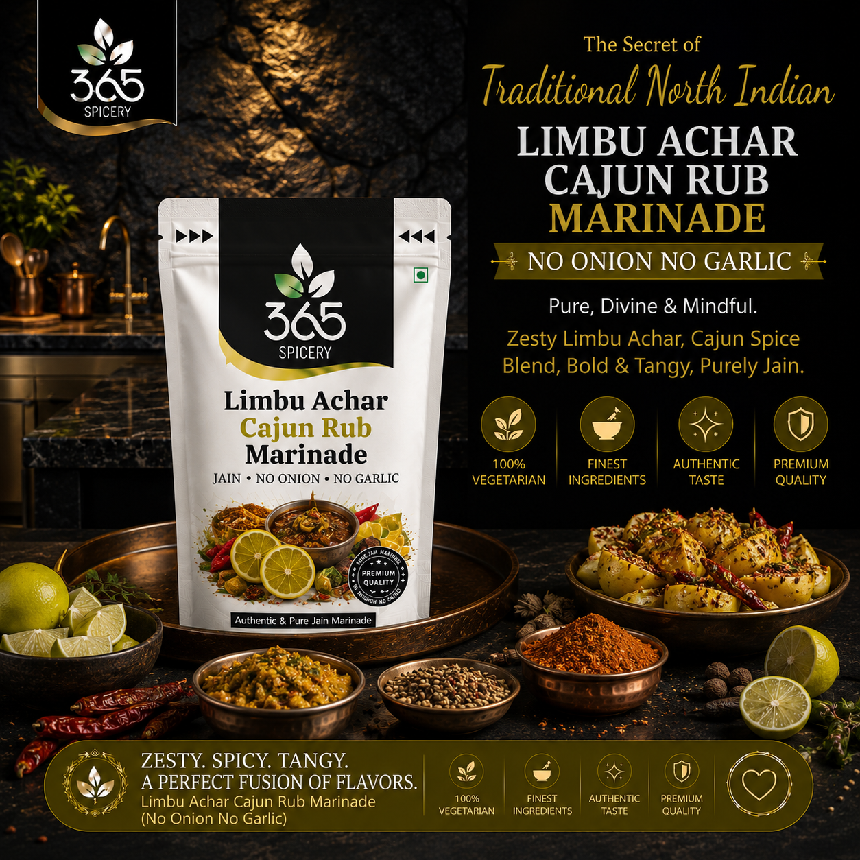 Limbu Achar Cajun Rub Marinade