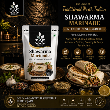 Jain Shawarma Marinade | No Onion No Garlic | For Grills & Kebabs | No MSG | 365 Spicery