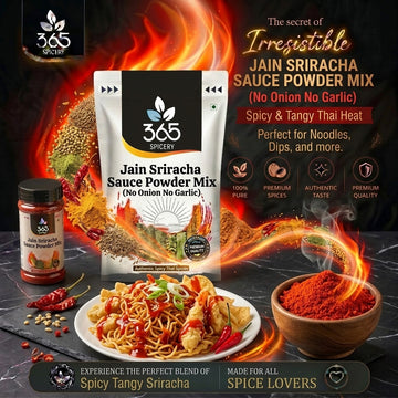 Jain Sriracha Sauce Powder Mix | No Onion No Garlic | Gluten-Free | No Artificial Flavours | 365 Spicery