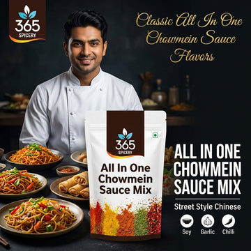 Jain All-In-One Chowmein Sauce Powder Mix | No Onion No Garlic | Vegan | Premium Quality | 365 Spicery