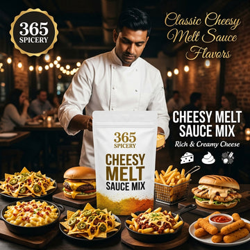 Jain Cheesy Melt Sauce Powder Mix | No Onion No Garlic | Premium Quality | No Artificial Flavours | 365 Spicery