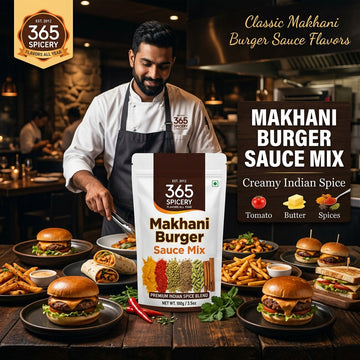 Jain Makhani Burger Sauce Powder Mix | No Onion No Garlic | Premium Quality | No MSG | 365 Spicery