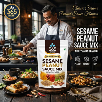 Jain Sesame Peanut Sauce Powder Mix | No Onion No Garlic | Natural Ingredients | Premium Quality | 365 Spicery
