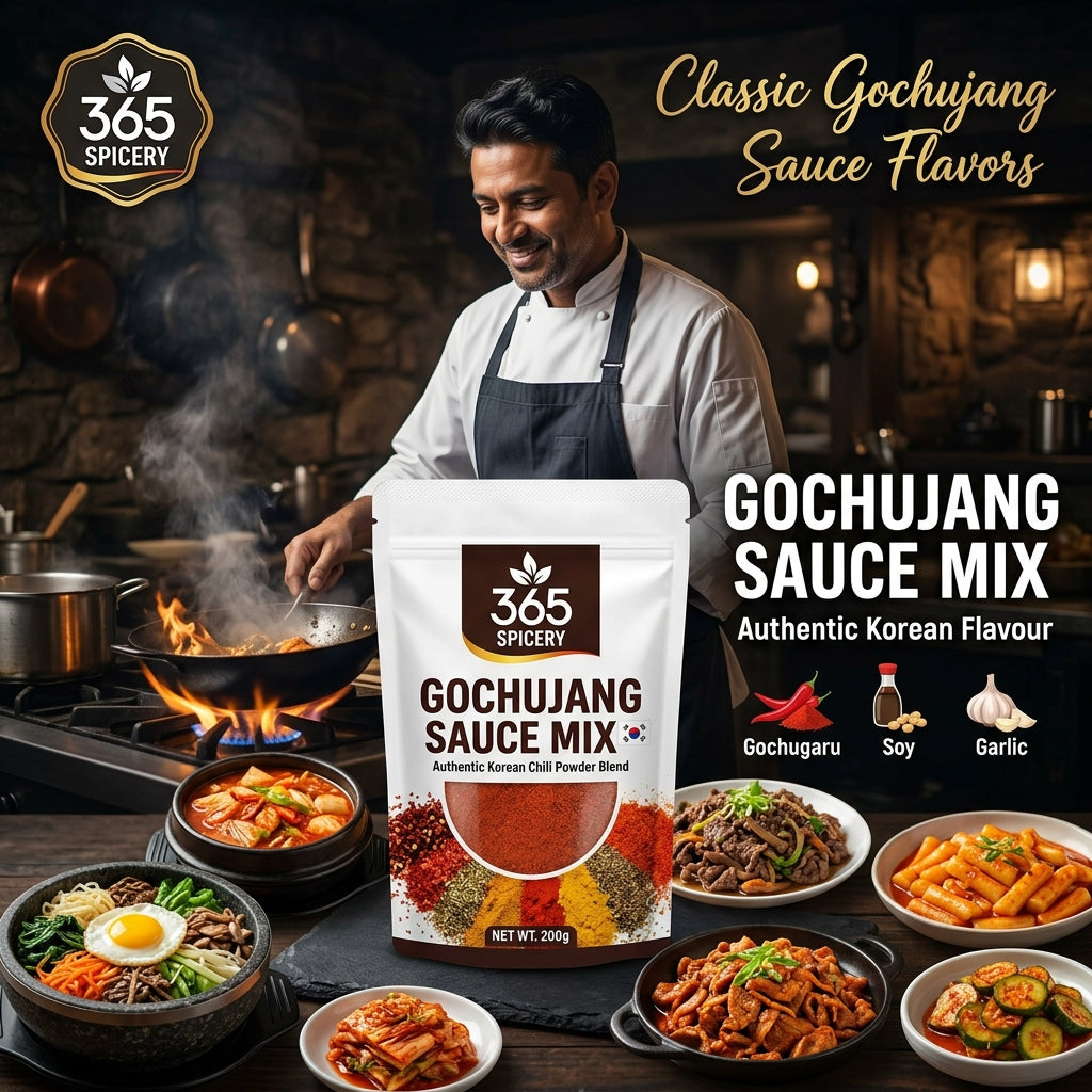 Gochujang Sauce Powder Mix | Jain-Friendly No Onion No Garlic | Authentic Vegan Recipe | No MSG | 365 Spicery