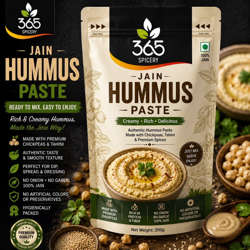 JAIN HUMMUS PASTE (No Onion No Garlic)