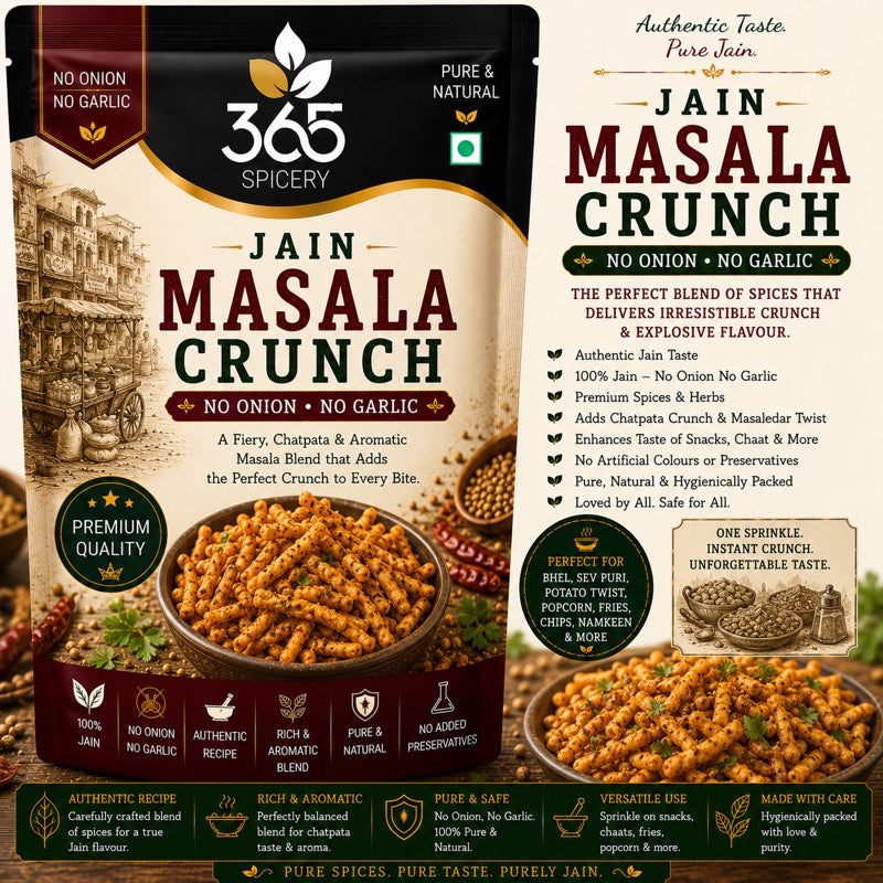Jain Masala Crunch (No Onion No Garlic)