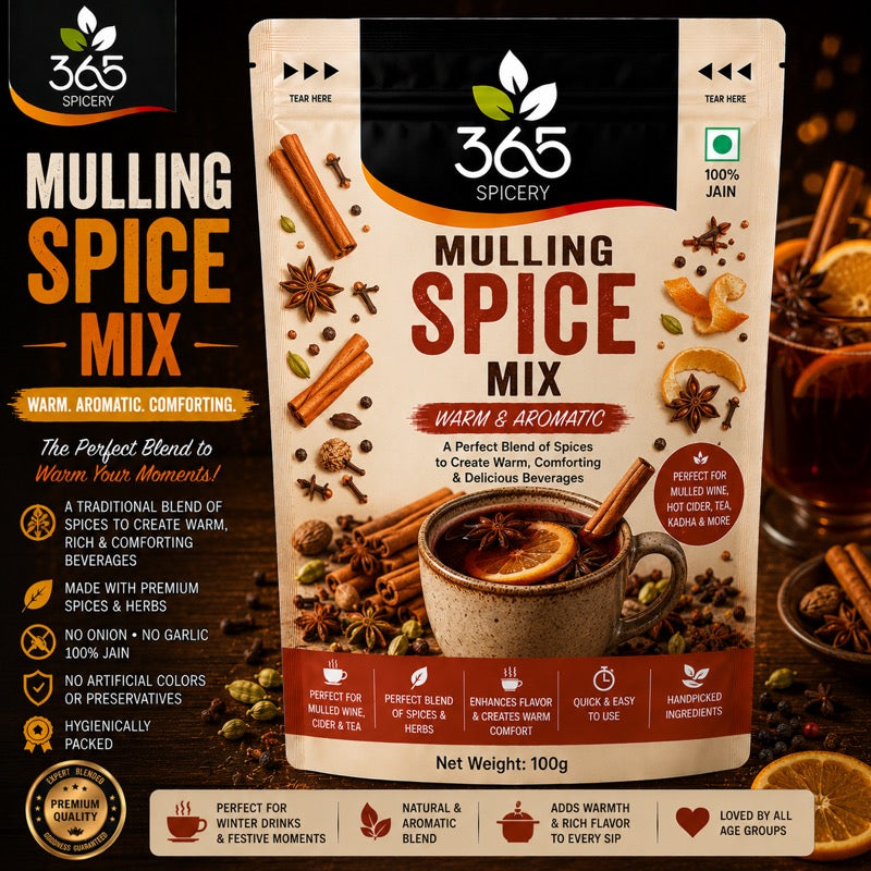Mulling Spice Mix | Aromatic Blend for Beverages & Desserts | Premium Quality | No Artificial Flavours | 365 Spicery