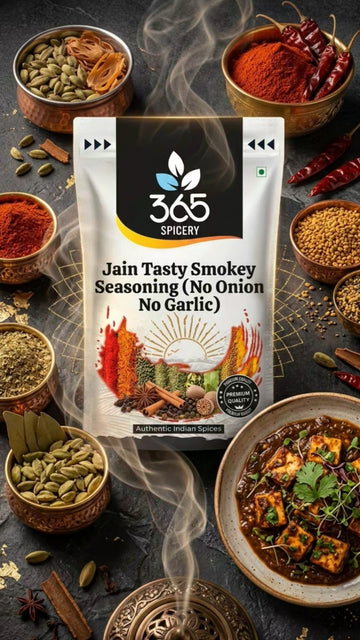 Jain Tasty Smokey Seasoning | No Onion No Garlic | Jain-Friendly | Premium Quality | For Popcorn | 365 Spicery