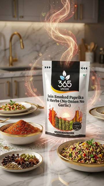 Jain Smoked Paprika & Herbs | No Onion No Garlic | Jain-Friendly | No Artificial Colours | Snacks | 365 Spicery
