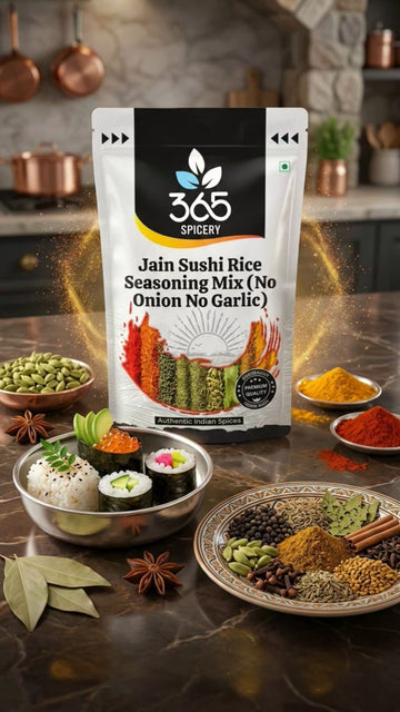 Jain Sushi Rice Seasoning Mix | No Onion No Garlic | Jain-Friendly | No Artificial Flavours | Vegan | 365 Spicery