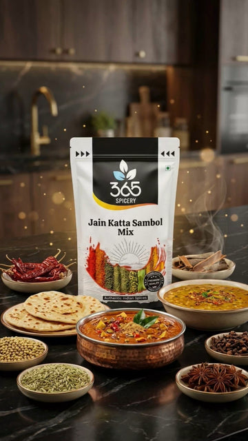 Jain Katta Sambol Mix | No Onion No Garlic | Jain-Friendly | No MSG | Spicy Traditional Condiment | 365 Spicery