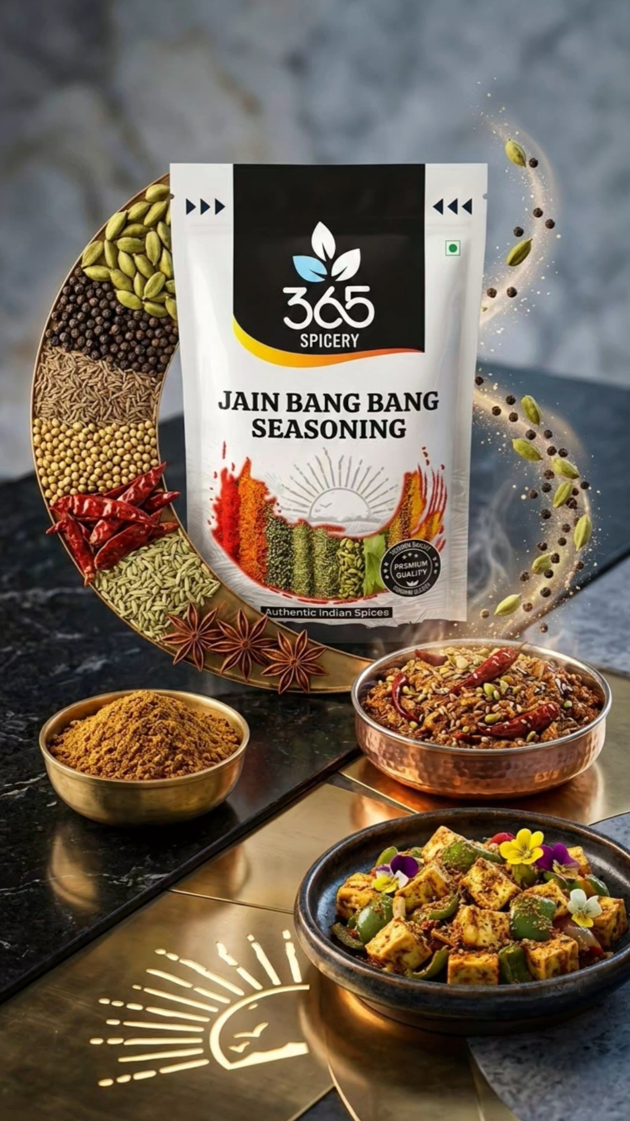 JAIN BANG BANG SEASONING | No Onion No Garlic | Jain-Friendly | No Artificial Flavours | Sweet & Spicy | 365 Spicery