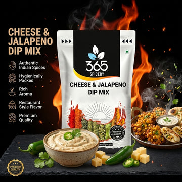 CHEESE & JALAPENO DIP MIX | Spicy Tangy Fusion | No MSG | Gluten-Free | Perfect for Snack Platters | 365 Spicery
