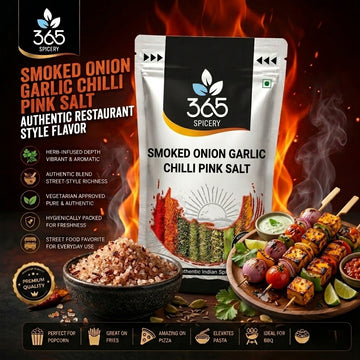 Smoked Onion Garlic Chilli Lemon Pink Salt | Complex Seasoning | Vegan | 365 Spicery