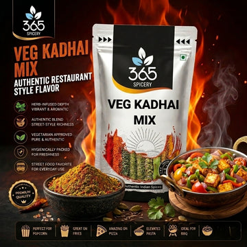 Veg Kadhai Mix | Bold Restaurant Style Curry Base | Vegan | Premium Quality | No Artificial Colours | 365 Spicery