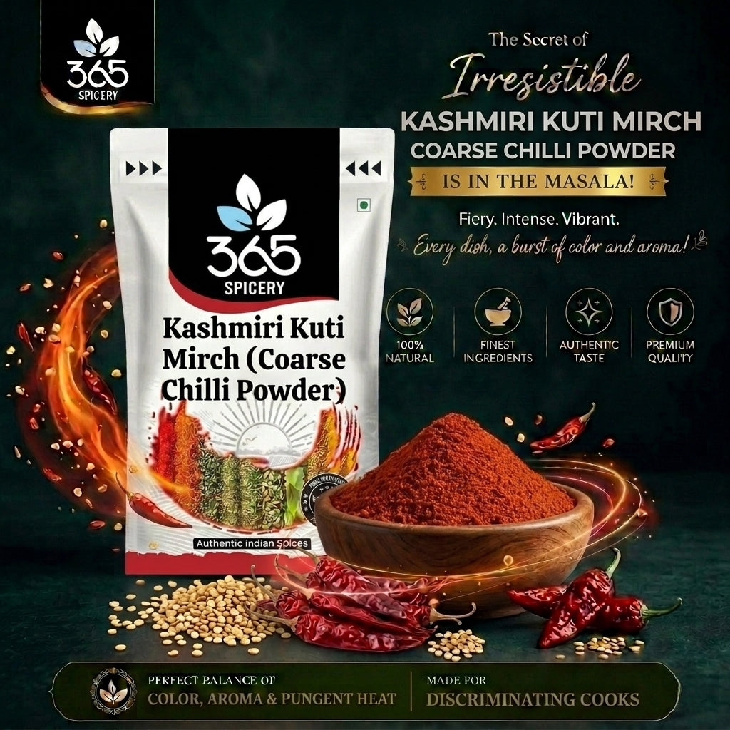 Kashmiri Kuti Mirch (Coarse Chilli Powder) — 365 Spicery