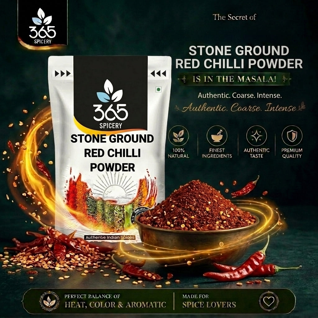 Stone Ground Red Chilli Powder — 365 Spicery