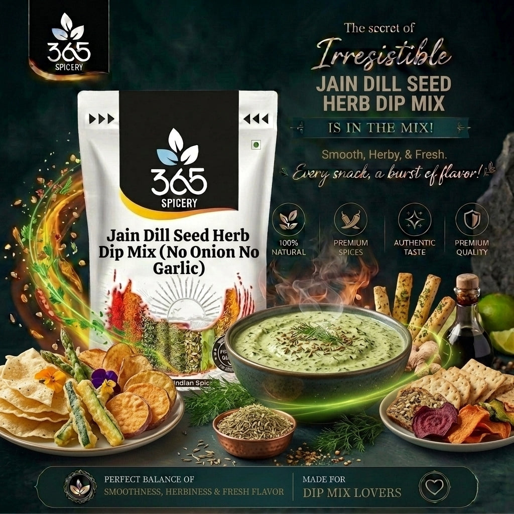 JAIN DILL SEED HERB DIP MIX (No Onion No Garlic) — 365 Spicery