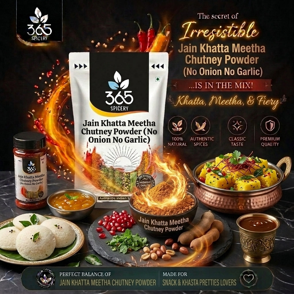 Jain Khatta Meetha Chutney Powder (No Onion No Garlic) — 365 Spicery