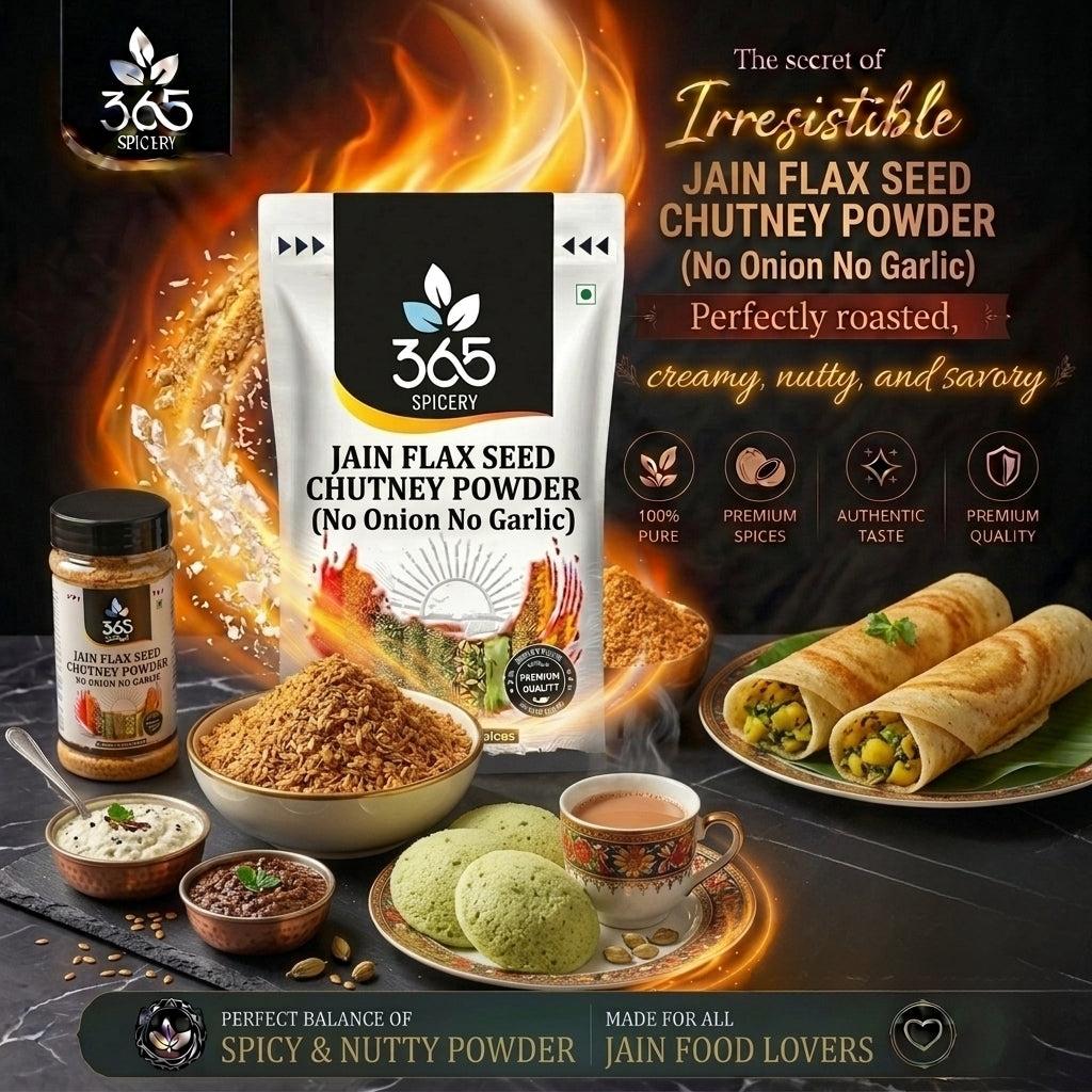 Jain Flax Seed Chutney Powder (No Onion No Garlic) — 365 Spicery
