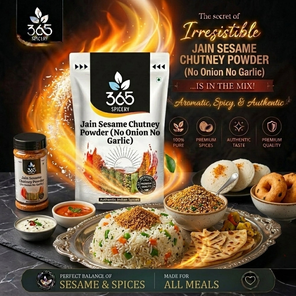 Jain Sesame Chutney Powder (No Onion No Garlic) — 365 Spicery