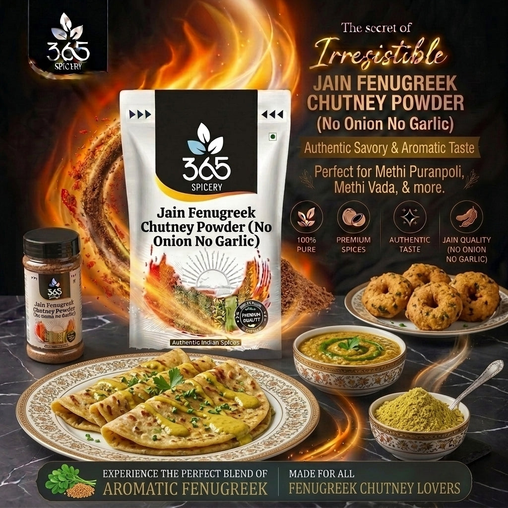 Jain Fenugreek Chutney Powder (No Onion No Garlic) — 365 Spicery