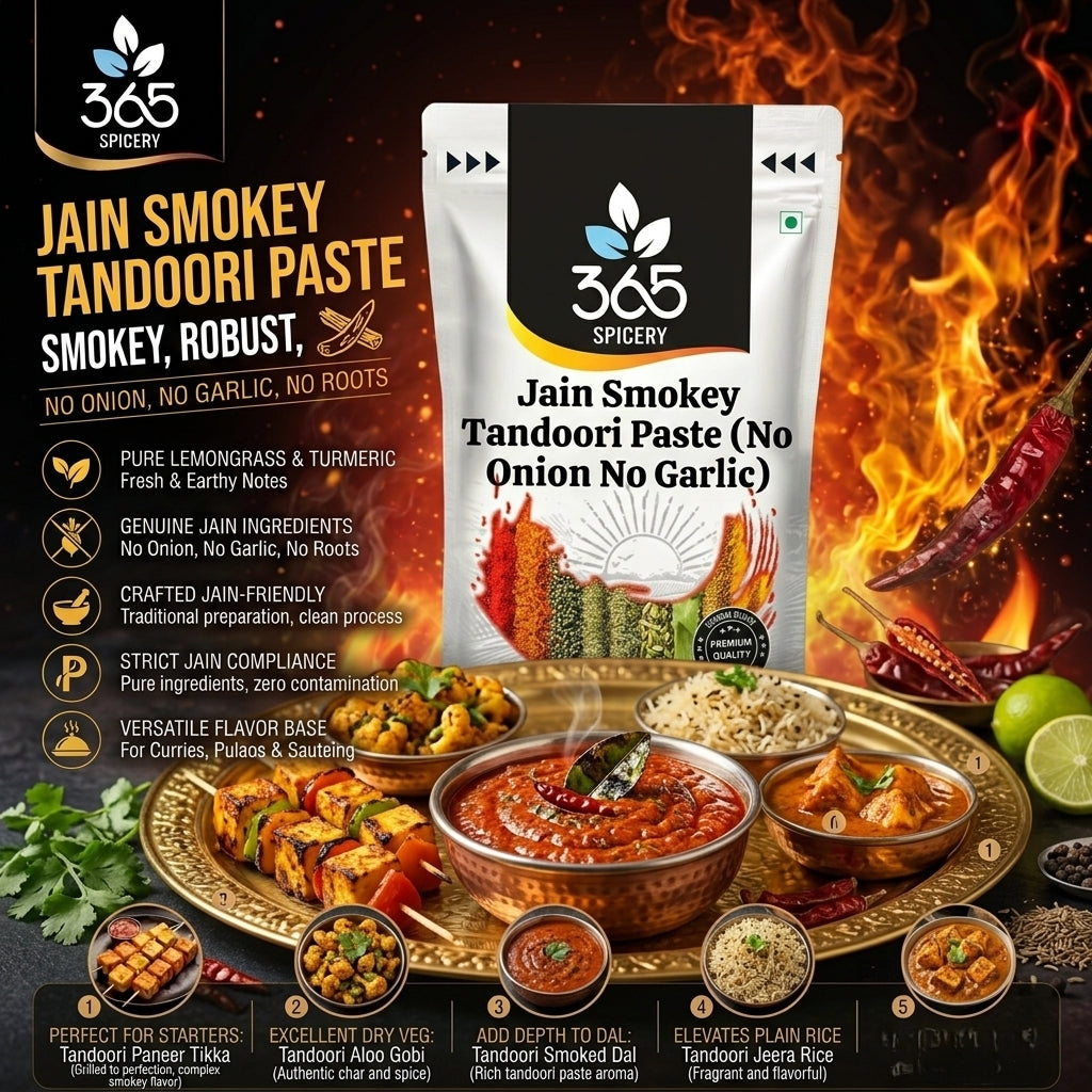 JAIN SMOKEY TANDOORI PASTE (No Onion No Garlic) — 365 Spicery