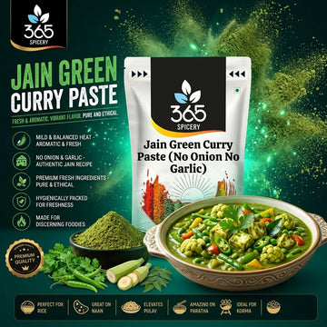 JAIN GREEN CURRY PASTE (No Onion No Garlic) — 365 Spicery