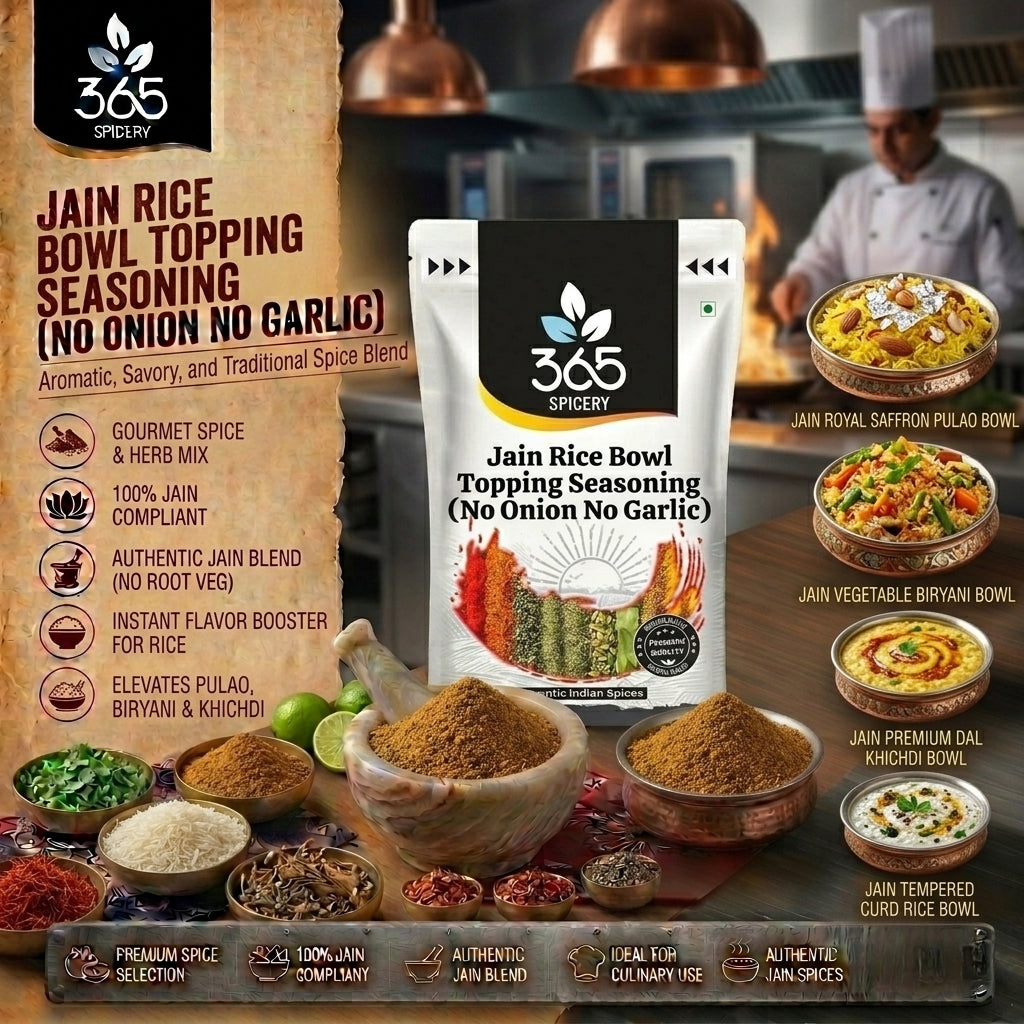 Jain Rice Bowl Topping Seasoning (No Onion No Garlic) — 365 Spicery