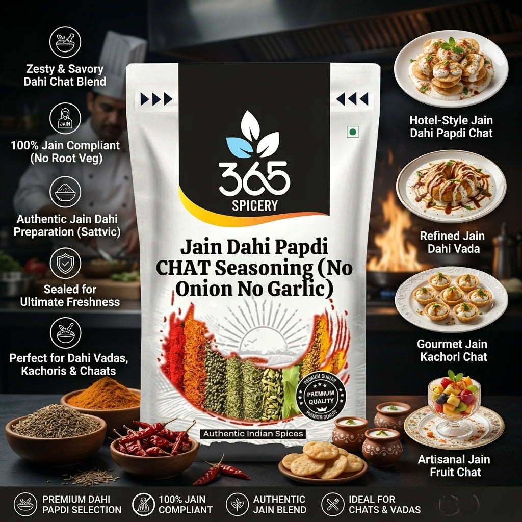 Jain Dahi Papdi CHAT Seasoning (No Onion No Garlic) — 365 Spicery