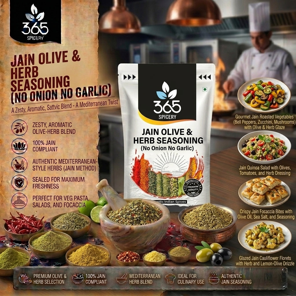 Jain Olive & Herb Seasoning (No Onion No Garlic) — 365 Spicery