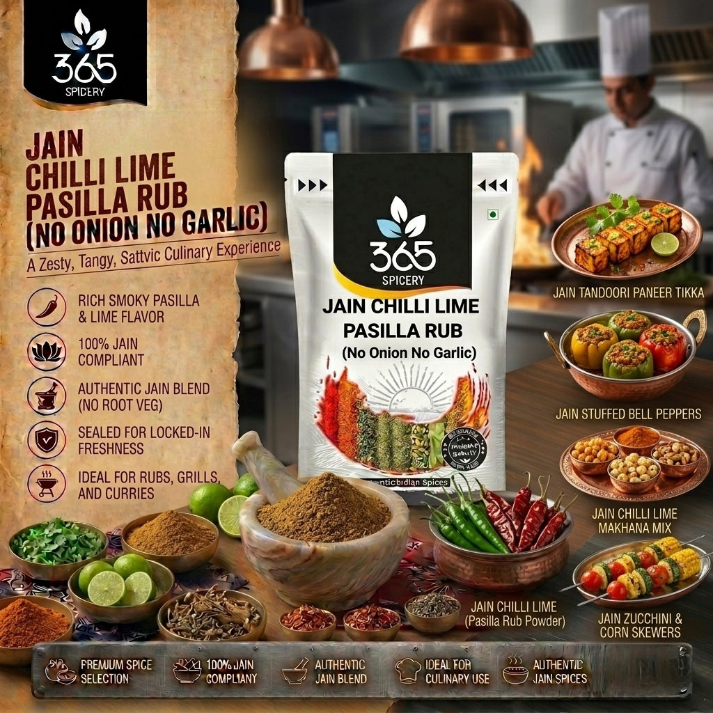 JAIN CHILLI LIME PASILLA RUB — 365 Spicery