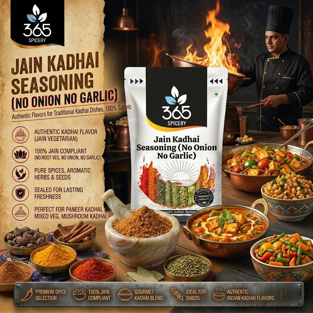 Jain Kadhai Seasoning (No Onion No Garlic) — 365 Spicery