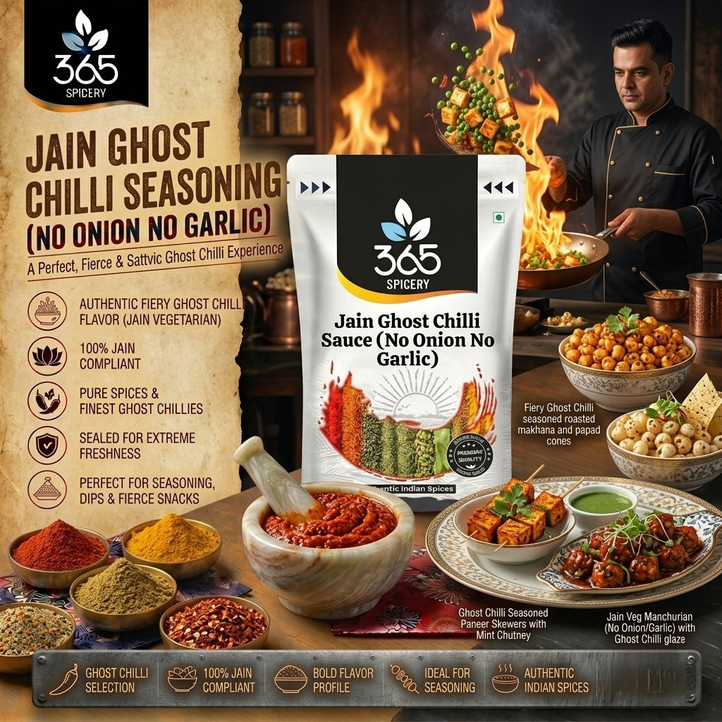 Jain Ghost Chilli Sauce (No Onion No Garlic) — 365 Spicery