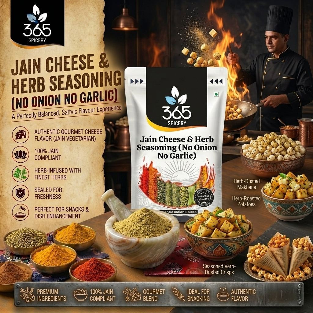 Jain Smokey Cheese N Herbs Seasonings (No Onion No Garlic) — 365 Spicery