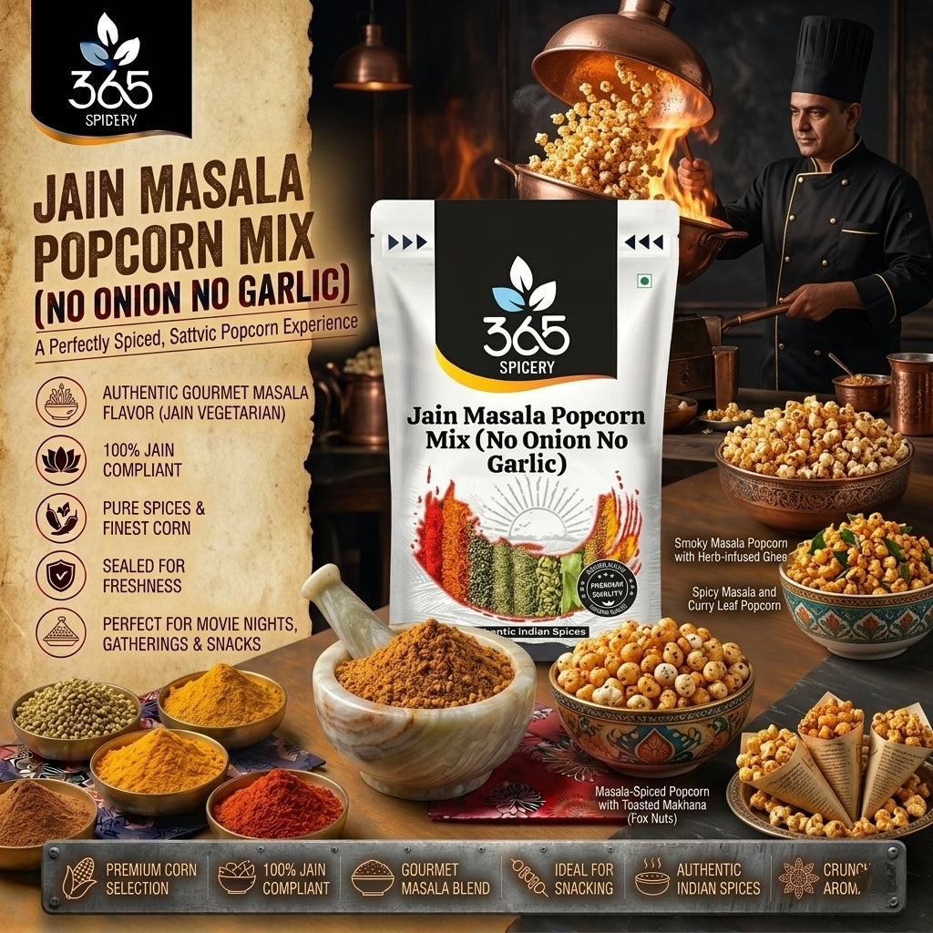 Jain Masala Popcorn Mix (No Onion No Garlic) — 365 Spicery