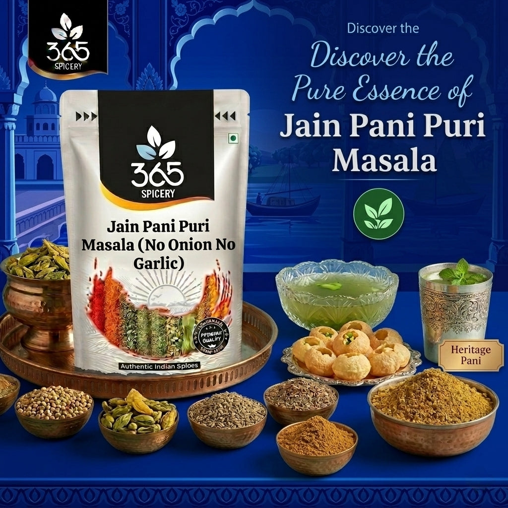 Jain Pani Puri Masala (No Onion No Garlic) — 365 Spicery