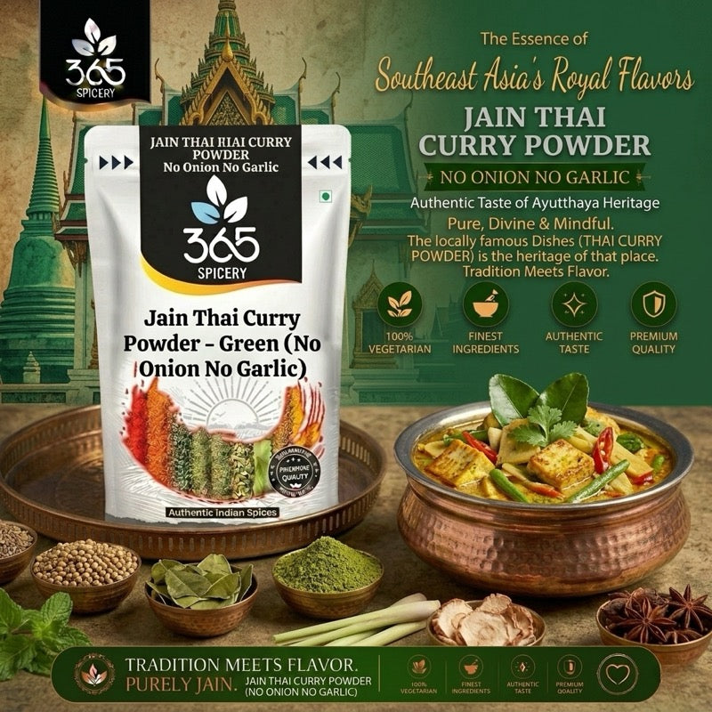 Jain Thai Curry Powder - Green (No Onion No Garlic)