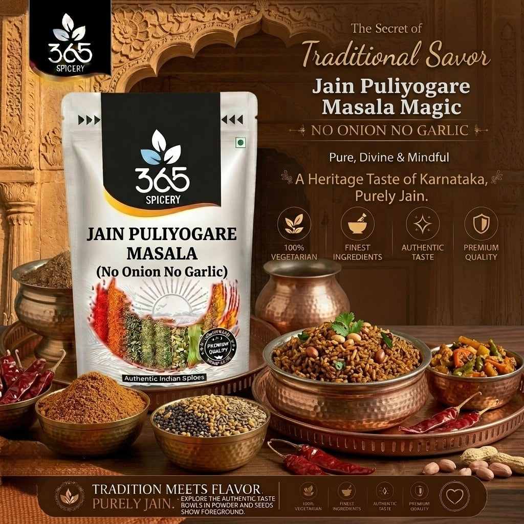 Jain Puliyogare Masala (No Onion No Garlic) — 365 Spicery