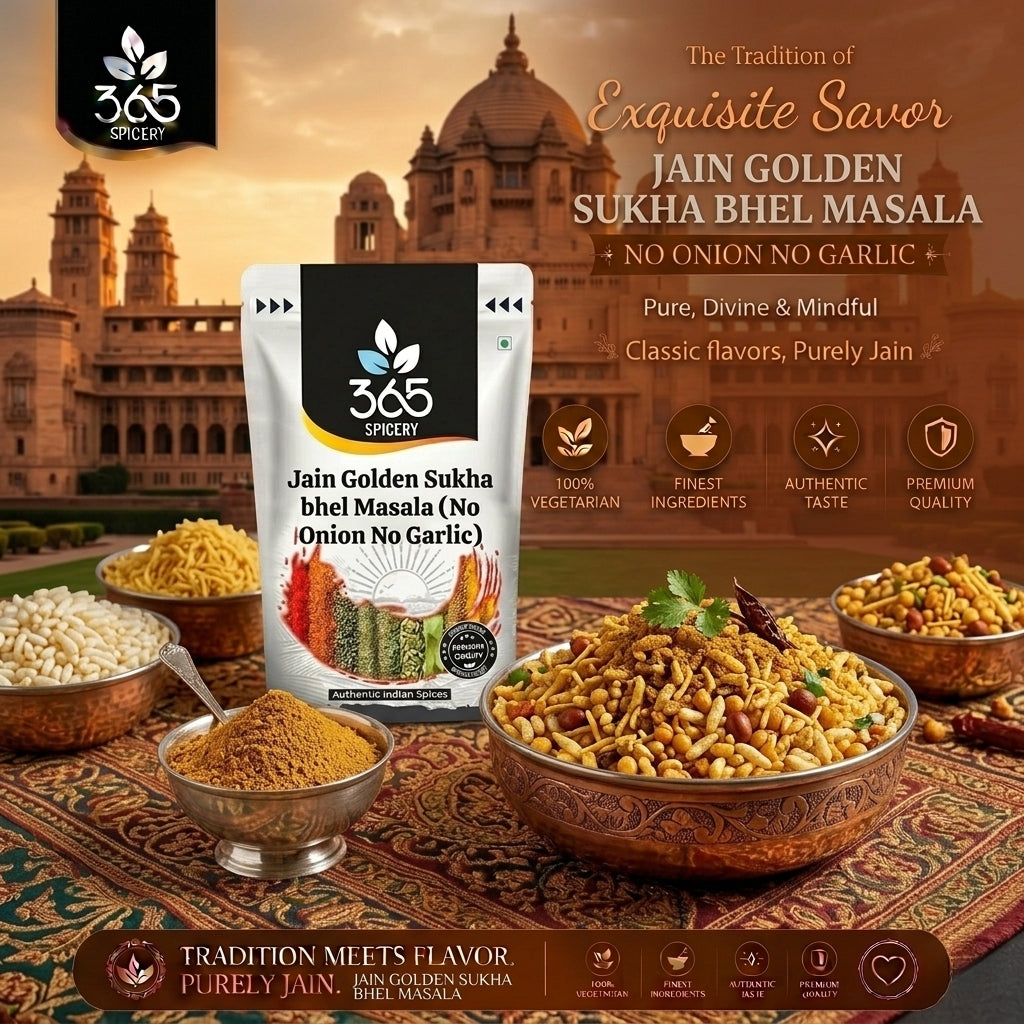 Jain Golden Sukha bhel Masala (No Onion No Garlic) — 365 Spicery