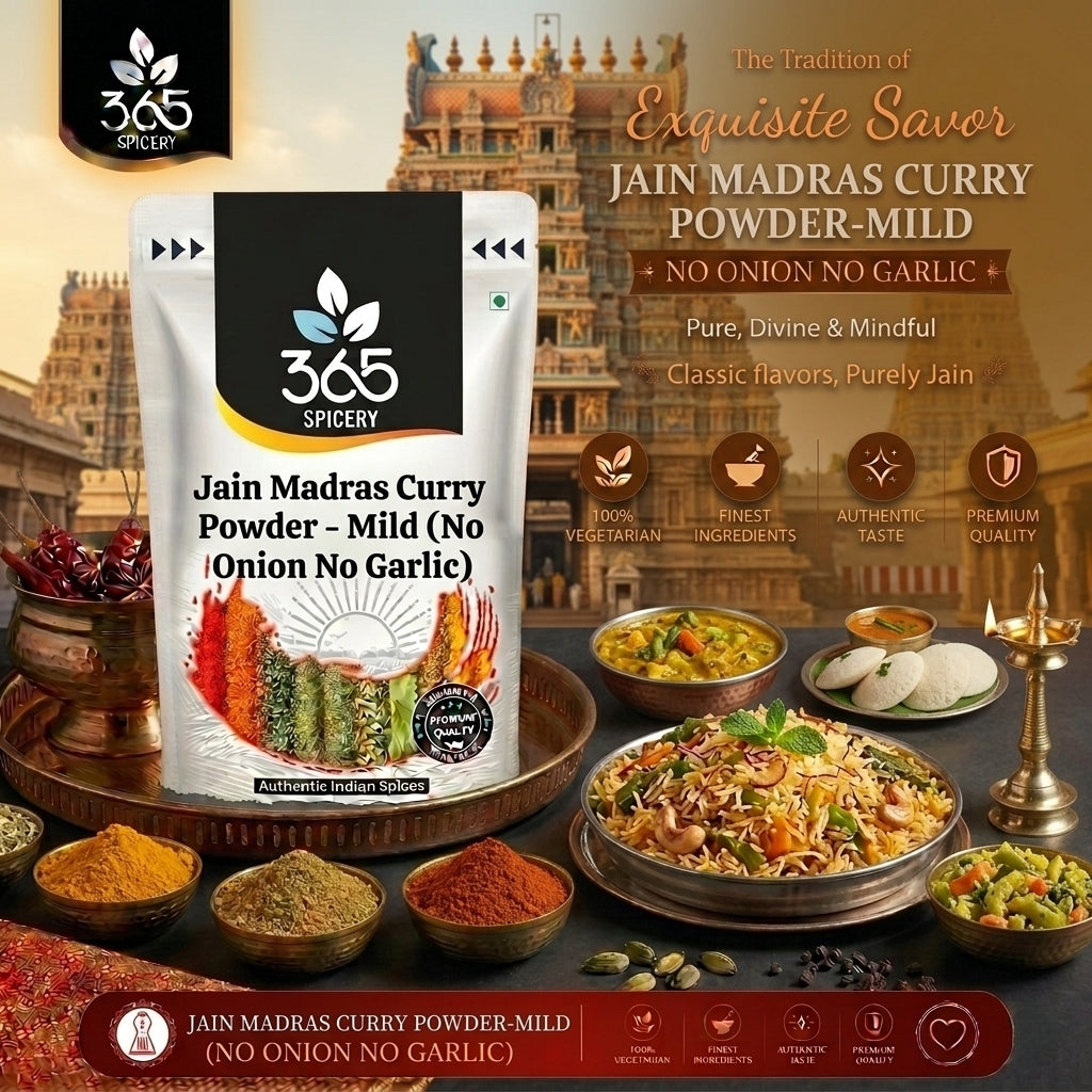 Jain Madras Curry Powder - Mild (No Onion No Garlic) — 365 Spicery