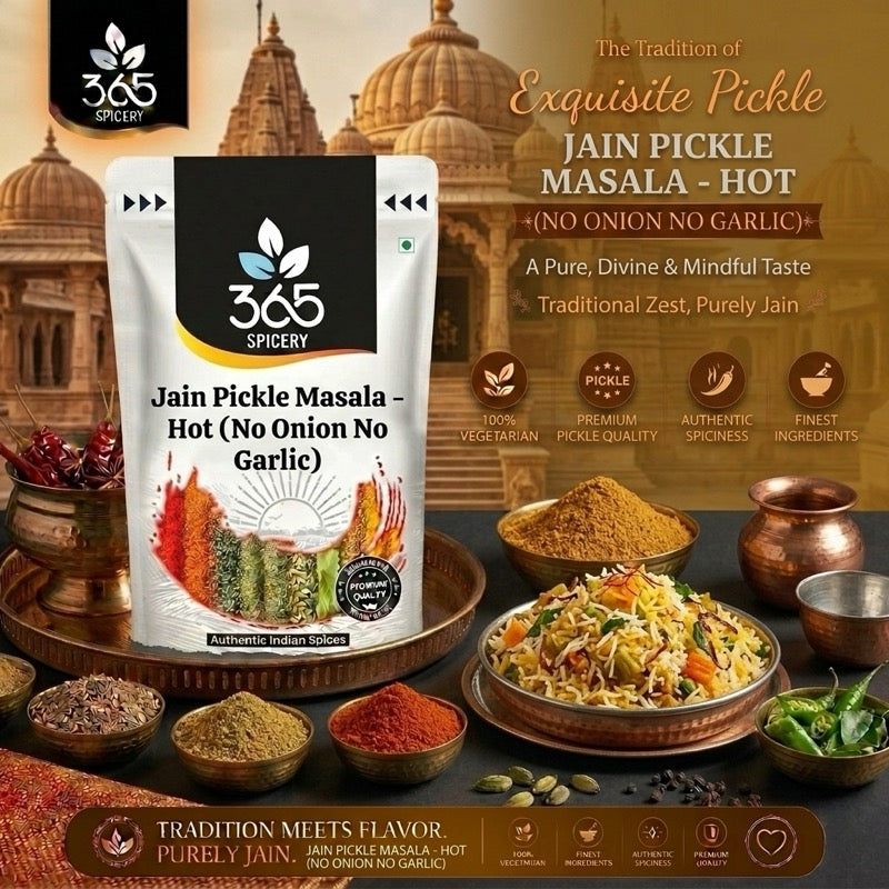 Jain Pickle Masala - Hot (No Onion No Garlic)
