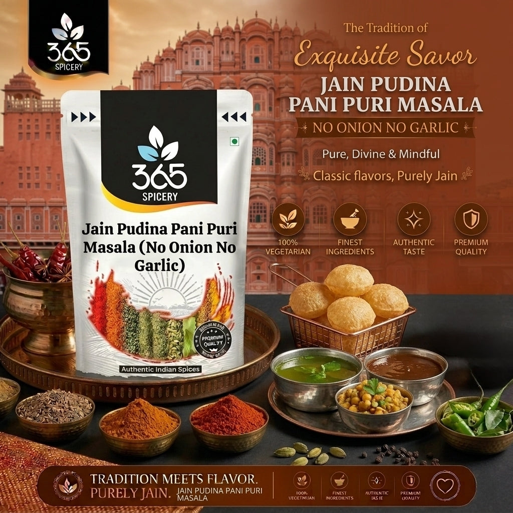 Jain Pudina Pani Puri Masala (No Onion No Garlic) — 365 Spicery